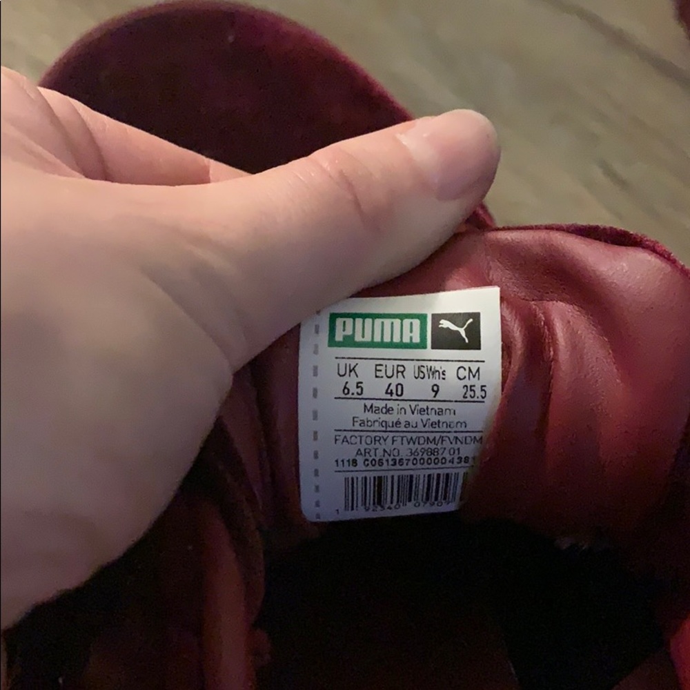 Puma Maroon Trainers